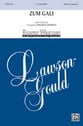 Zum Gali SATB choral sheet music cover